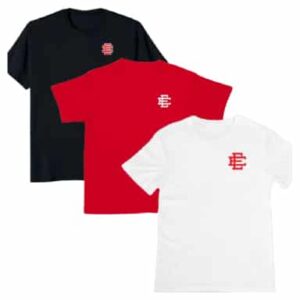 EE Pack of White Red Black 3 Shirts